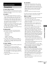 Preview for 19 page of Sony CMT-SE1 Operating Instructions Manual