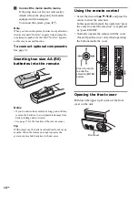 Preview for 10 page of Sony CMT-SE5 Operating Instructions Manual