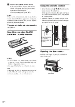 Предварительный просмотр 10 страницы Sony CMT-SE5 Operating Instructions Manual