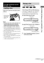 Preview for 13 page of Sony CMT-SE5 Operating Instructions Manual