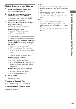 Preview for 19 page of Sony CMT-SE5 Operating Instructions Manual