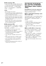 Предварительный просмотр 48 страницы Sony CMT-SE5 Operating Instructions Manual