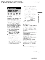 Предварительный просмотр 23 страницы Sony CMT-SE7 Operating Instructions Manual