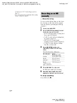 Предварительный просмотр 42 страницы Sony CMT-SE7 Operating Instructions Manual