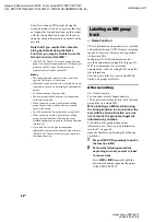 Предварительный просмотр 50 страницы Sony CMT-SE7 Operating Instructions Manual