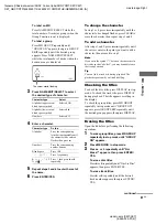 Предварительный просмотр 51 страницы Sony CMT-SE7 Operating Instructions Manual