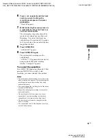 Предварительный просмотр 61 страницы Sony CMT-SE7 Operating Instructions Manual