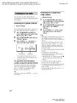 Preview for 64 page of Sony CMT-SE7 Operating Instructions Manual