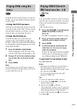 Preview for 17 page of Sony CMT-SE9 Operating Instructions Manual