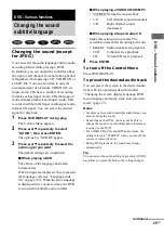 Preview for 25 page of Sony CMT-SE9 Operating Instructions Manual