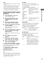 Preview for 37 page of Sony CMT-SE9 Operating Instructions Manual