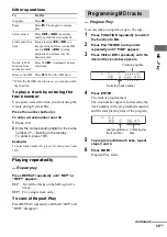 Предварительный просмотр 39 страницы Sony CMT-SE9 Operating Instructions Manual