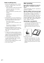 Preview for 42 page of Sony CMT-SE9 Operating Instructions Manual