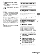 Preview for 47 page of Sony CMT-SE9 Operating Instructions Manual