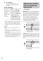 Preview for 48 page of Sony CMT-SE9 Operating Instructions Manual