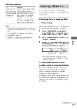 Preview for 63 page of Sony CMT-SE9 Operating Instructions Manual