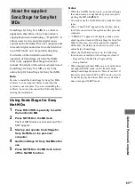 Preview for 83 page of Sony CMT-SE9 Operating Instructions Manual