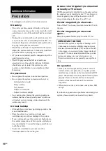 Preview for 96 page of Sony CMT-SE9 Operating Instructions Manual