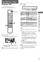 Preview for 17 page of Sony CMT-SP55MD Operating Instructions Manual