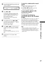 Preview for 47 page of Sony CMT-SP55MD Operating Instructions Manual