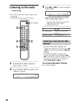 Preview for 48 page of Sony CMT-SP55MD Operating Instructions Manual