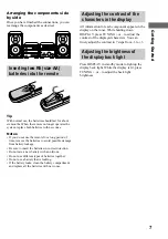 Предварительный просмотр 7 страницы Sony CMT-SP55TC Operating Instructions Manual