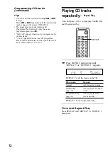 Предварительный просмотр 12 страницы Sony CMT-SP55TC Operating Instructions Manual