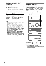 Предварительный просмотр 18 страницы Sony CMT-SP55TC Operating Instructions Manual