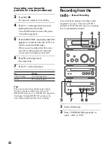 Предварительный просмотр 22 страницы Sony CMT-SP55TC Operating Instructions Manual