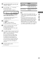 Предварительный просмотр 23 страницы Sony CMT-SP55TC Operating Instructions Manual