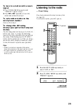 Предварительный просмотр 25 страницы Sony CMT-SP55TC Operating Instructions Manual