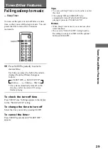 Предварительный просмотр 29 страницы Sony CMT-SP55TC Operating Instructions Manual