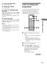 Предварительный просмотр 31 страницы Sony CMT-SP55TC Operating Instructions Manual