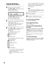 Предварительный просмотр 32 страницы Sony CMT-SP55TC Operating Instructions Manual