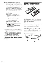 Предварительный просмотр 12 страницы Sony CMT-SX2D Operating Instructions Manual