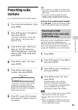 Preview for 17 page of Sony CMT-SX7 Operating Instructions Manual