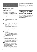 Preview for 20 page of Sony CMT-SX7 Operating Instructions Manual