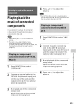 Preview for 21 page of Sony CMT-SX7 Operating Instructions Manual