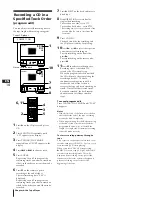 Preview for 14 page of Sony CMT-T1 Operating Instructions Manual