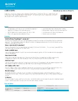 Preview for 1 page of Sony CMT-V10IPN Specifications