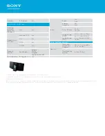 Предварительный просмотр 3 страницы Sony CMT-V10IPN Specifications