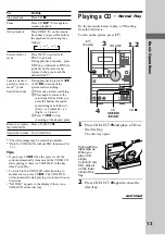 Preview for 13 page of Sony CMT-VP1 Operating Manual