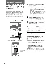 Preview for 22 page of Sony CMT-VP1 Operating Manual