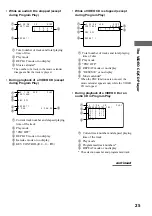 Preview for 25 page of Sony CMT-VP1 Operating Manual