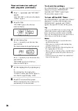 Предварительный просмотр 36 страницы Sony CMT-VP1 Operating Manual