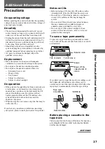 Preview for 37 page of Sony CMT-VP1 Operating Manual