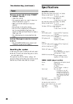 Предварительный просмотр 40 страницы Sony CMT-VP1 Operating Manual