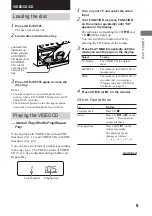 Preview for 9 page of Sony CMT-VP100 Operating Instructions Manual