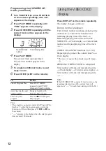 Preview for 12 page of Sony CMT-VP100 Operating Instructions Manual