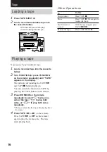 Предварительный просмотр 16 страницы Sony CMT-VP100 Operating Instructions Manual